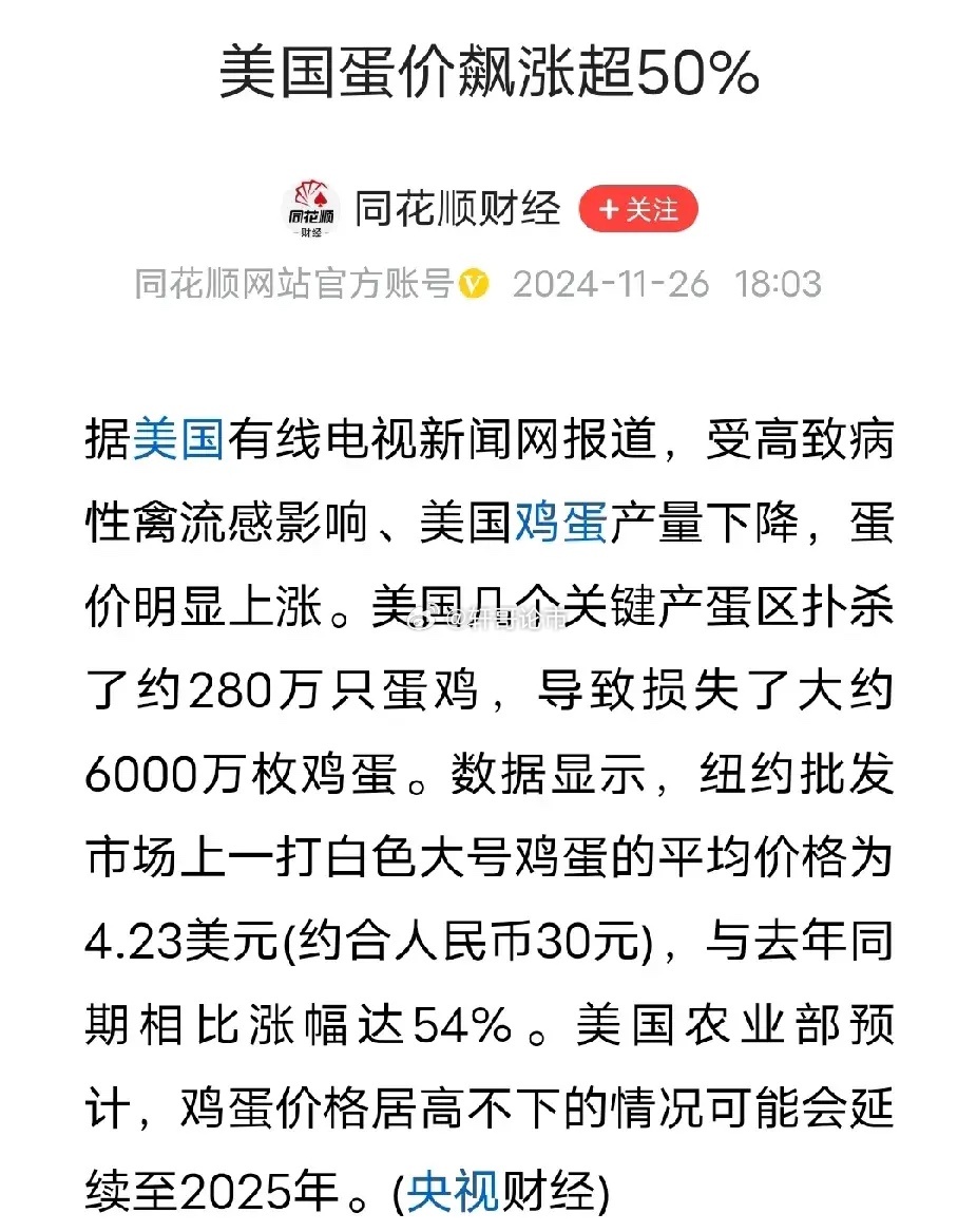 鸡蛋价格飙升，美国人用假蛋欢度复活节美国的鸡蛋